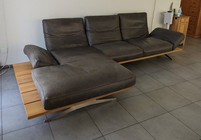 Sofas: Superspezielles Echtleder Ecksofa – Gebraucht aus Oftringen von Schaninb 4