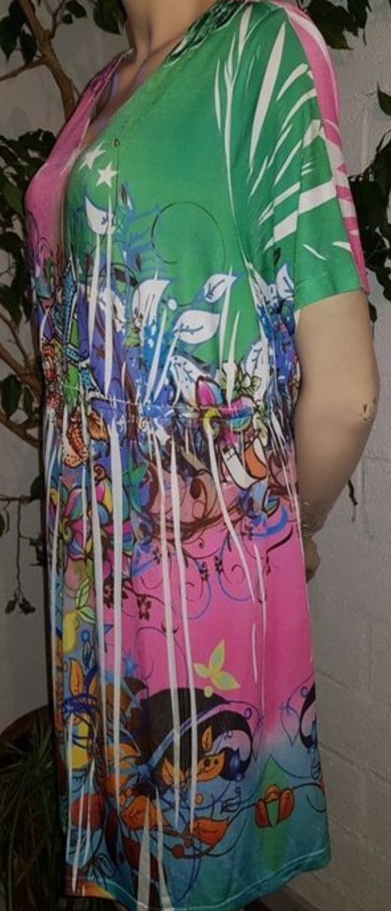 Vestiti: Farbenfrohes Sommerkleid, Gr. XL – Nuovo (secondo la descrizione) da Sursee venduto da Aniri 3