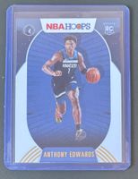 Anthony Edwards 2020 NBA Hoops Winter Gold Parallel Rookie