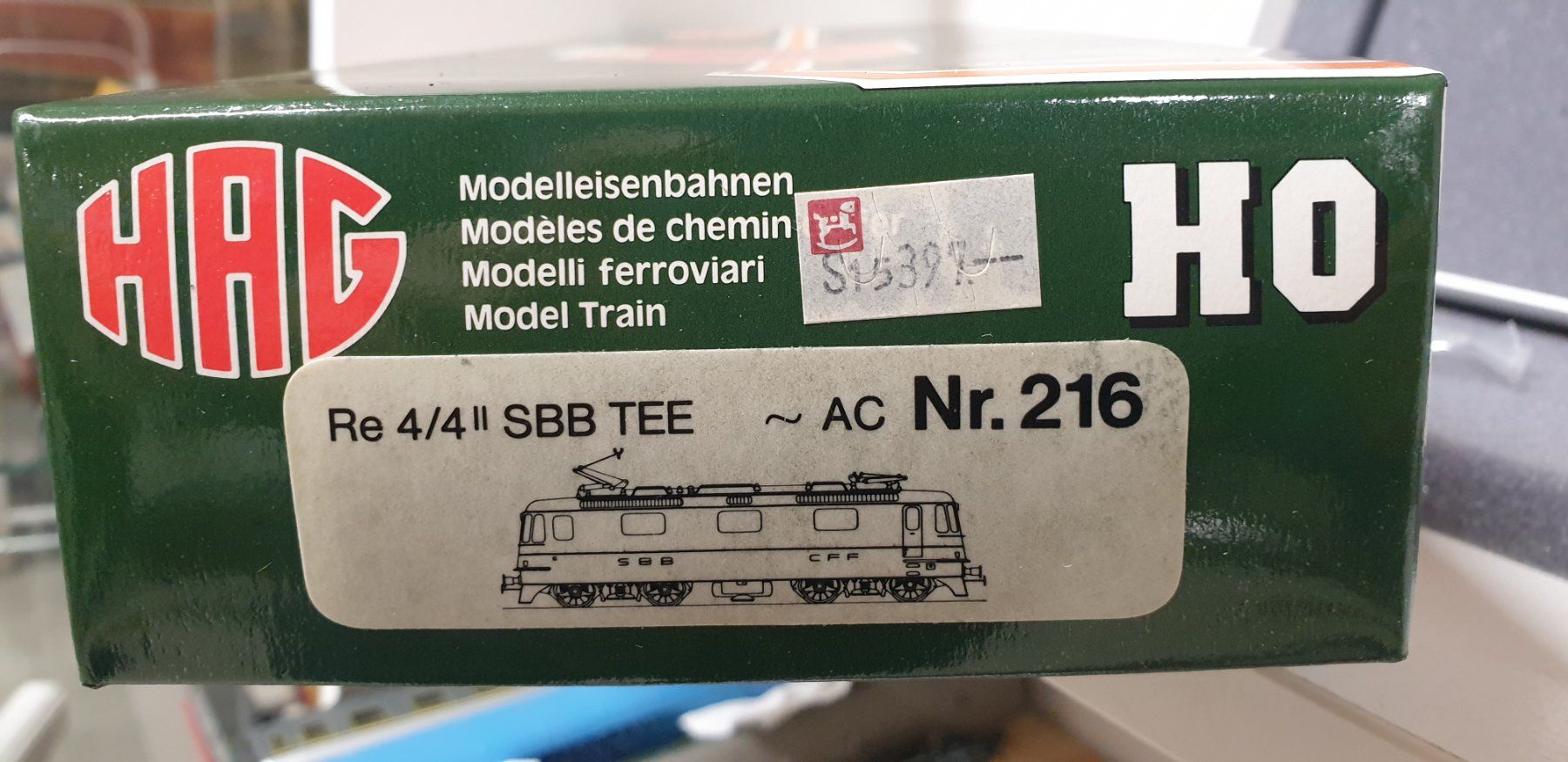 Hag Modellini di ferrovie: Hag SBB  Re4/4 TEE H0/AC Nr.216 – Nuovo (secondo la descrizione) da Geroldswil venduto da TopTrain54 7