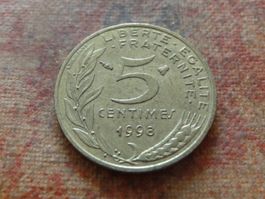 FRANCE  5 Centimes  1998  (P)