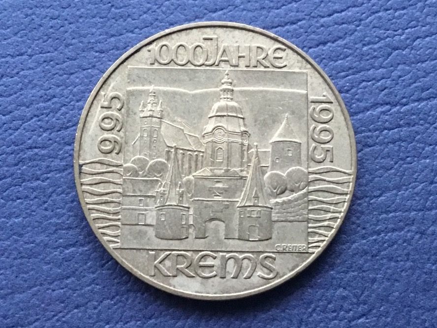 Tutti le monete: 20 Schilling 1000 Jahre  Krems 1995 – Usato da St. Margrethen SG venduto da alfapeugeot10 5