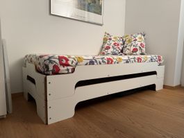 Rolf Heide Stapelliegen 2er-Set, 90 × 200 cm, weiss