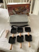 Satrap Raclogrill mit Steinplatte und 6 Pfännchen, Top!