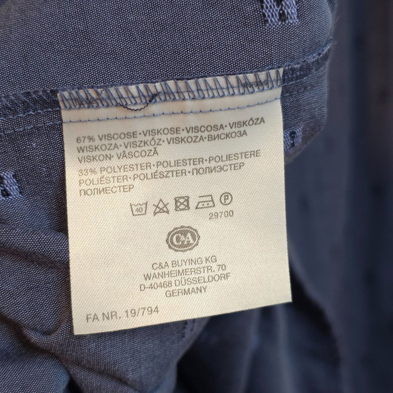 C&A Camicie: Herren Hemd CANDA Viskose XXL – Usato da Wald ZH venduto da CapLux 4