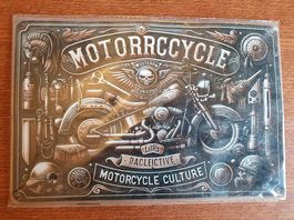 Blechschild Motorrad