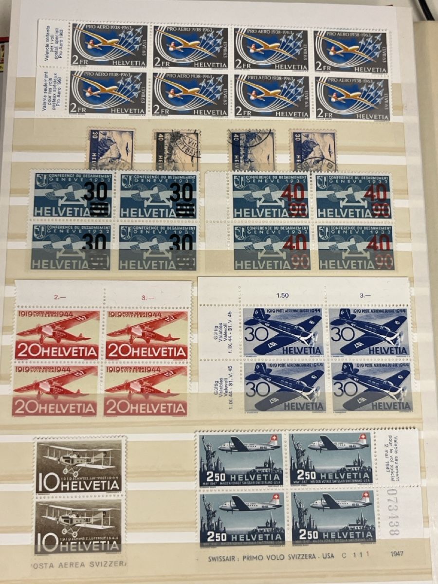Tutti i francobolli: Grosse hochwertige CH - Flugpost Briefmarken Sammlung TOP++ – Usato da Dettighofen venduto da Moshop 7