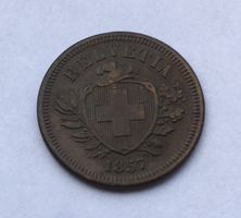1857 1 Rappen unz