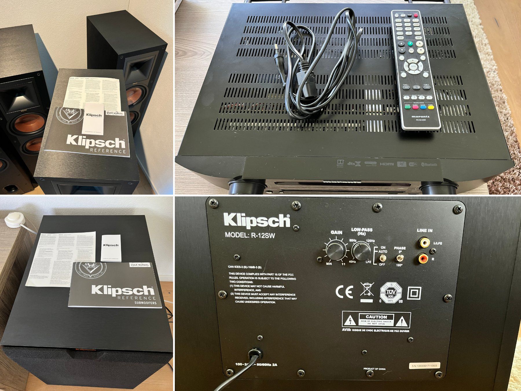 Klipsch Heimkino: Klipsch Reference 5.1 Heimkino-Set + Marantz NR1607 Receiver – Gebraucht aus Schwanden GL von mol_w2pd 6
