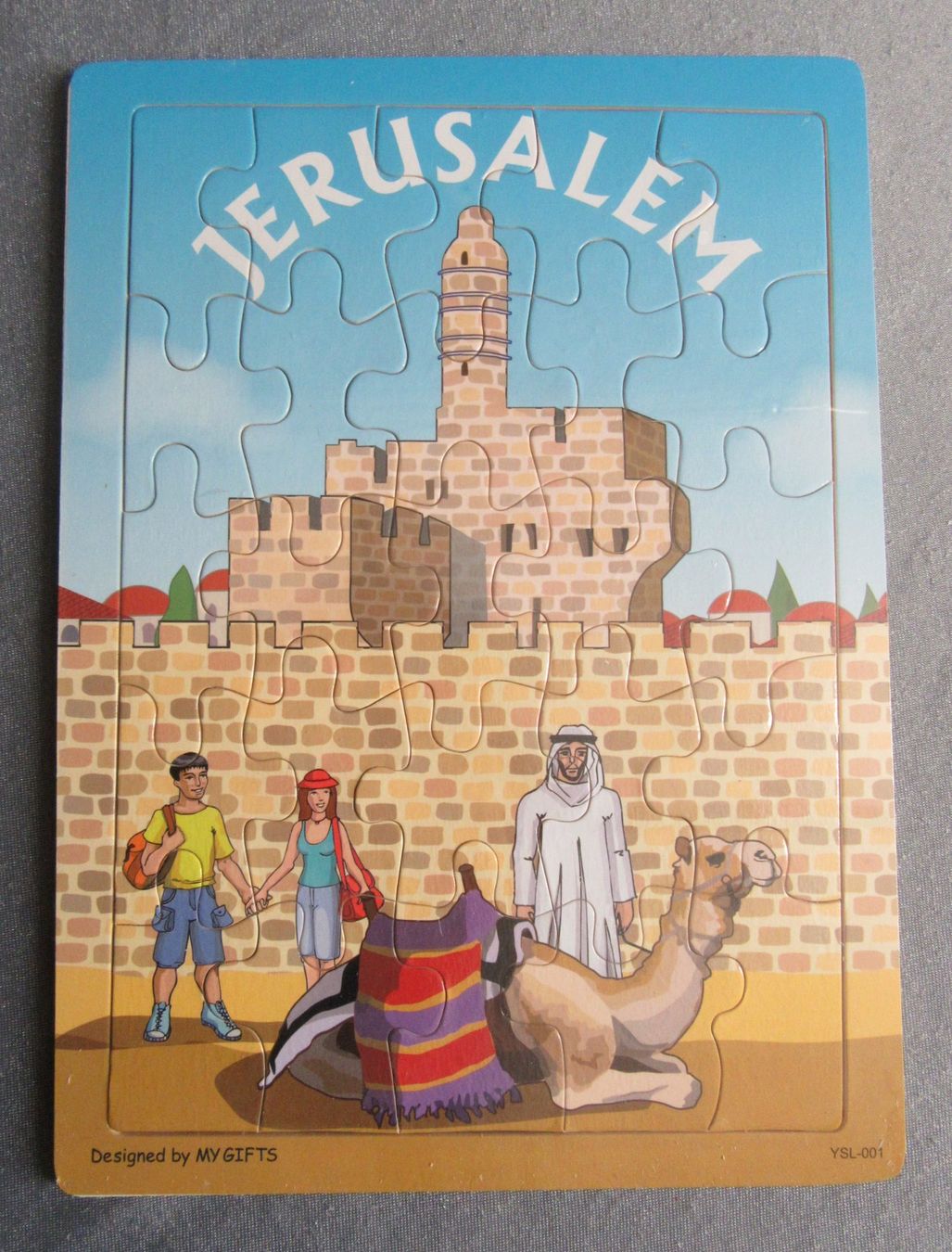 Puzzles: Puzzle Jerusalem - Holzpuzzle mit 25 Teilen – Neu und originalverpackt aus Auenstein von Padabimbim