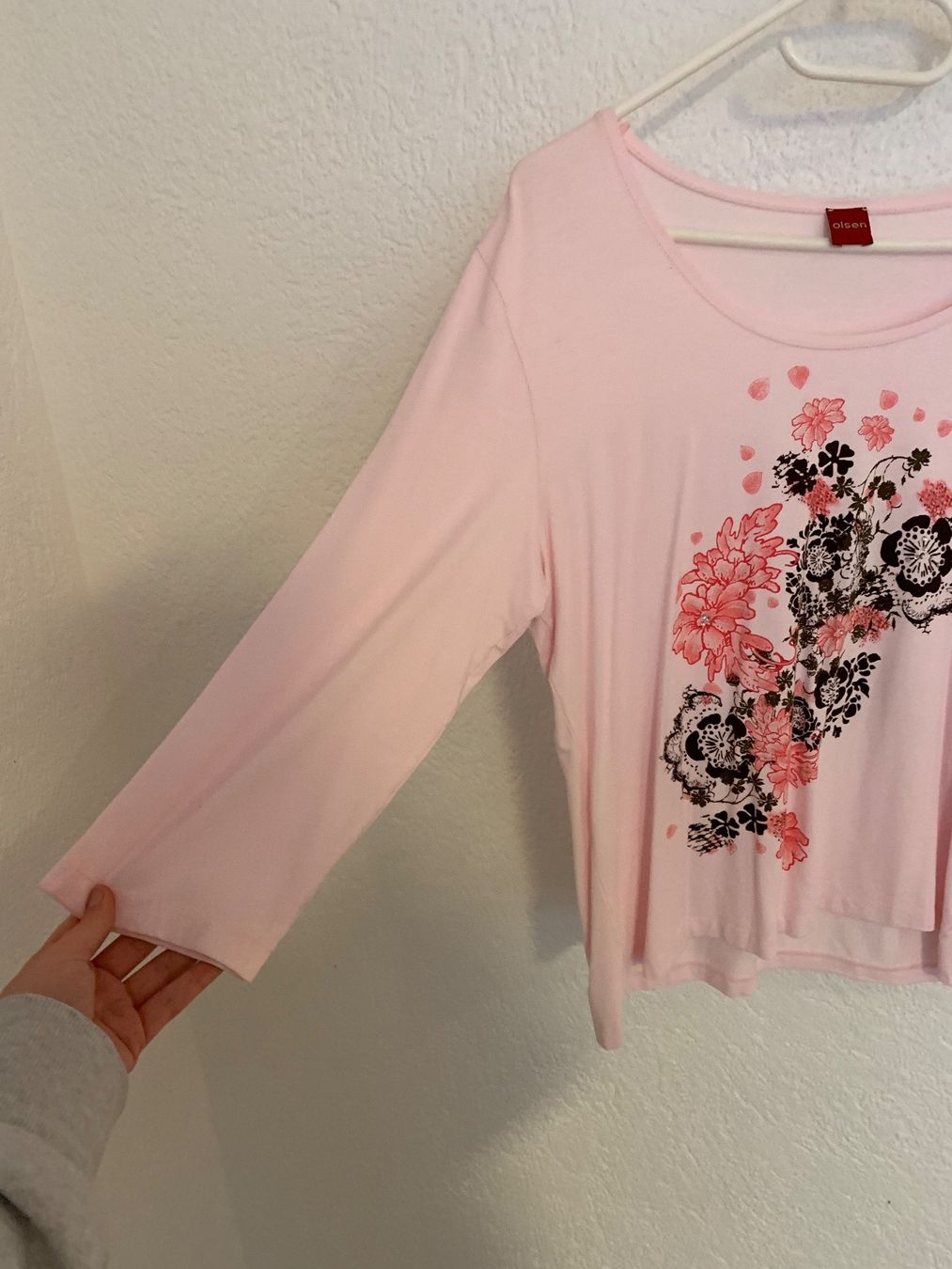 T-shirt: Olsen Shirt rosa Glitzersteine Gr. M – Usato da Fislisbach venduto da KolibriSecondhand 3