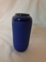 Keramik Vase blau dunkelblau matt glasiert 16cm hoch
