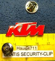 KTM MOTORRAD LOGO SCHMUCK-PIN GLASIERT MIT SECURITY-CLIP