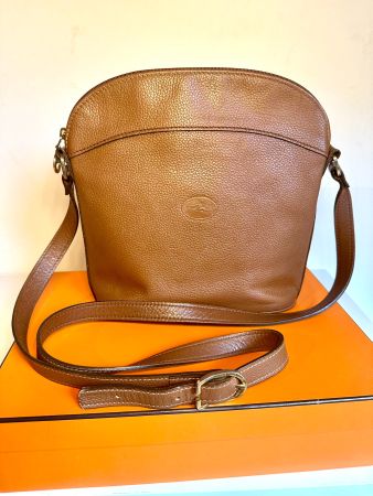 Longchamp Sac vintage camel.