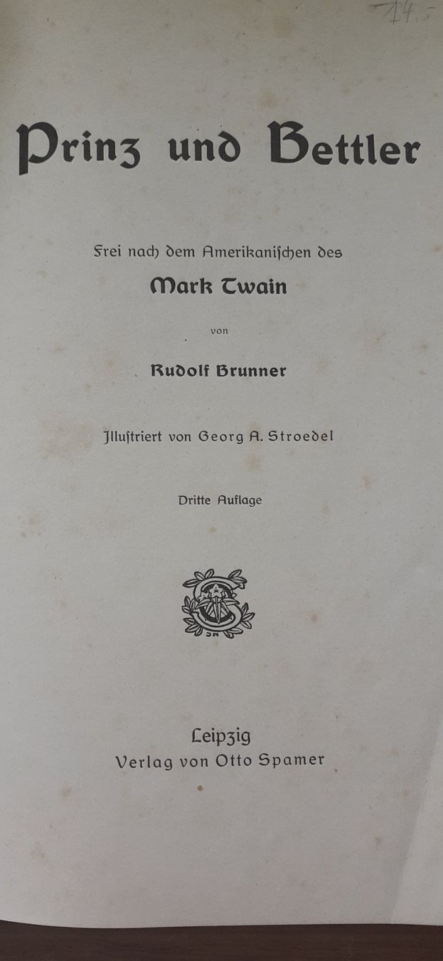 Libri: Mark Twain - Prinz und Bettler 1905 – Usato da Mörschwil venduto da lindaswunderkiste 2