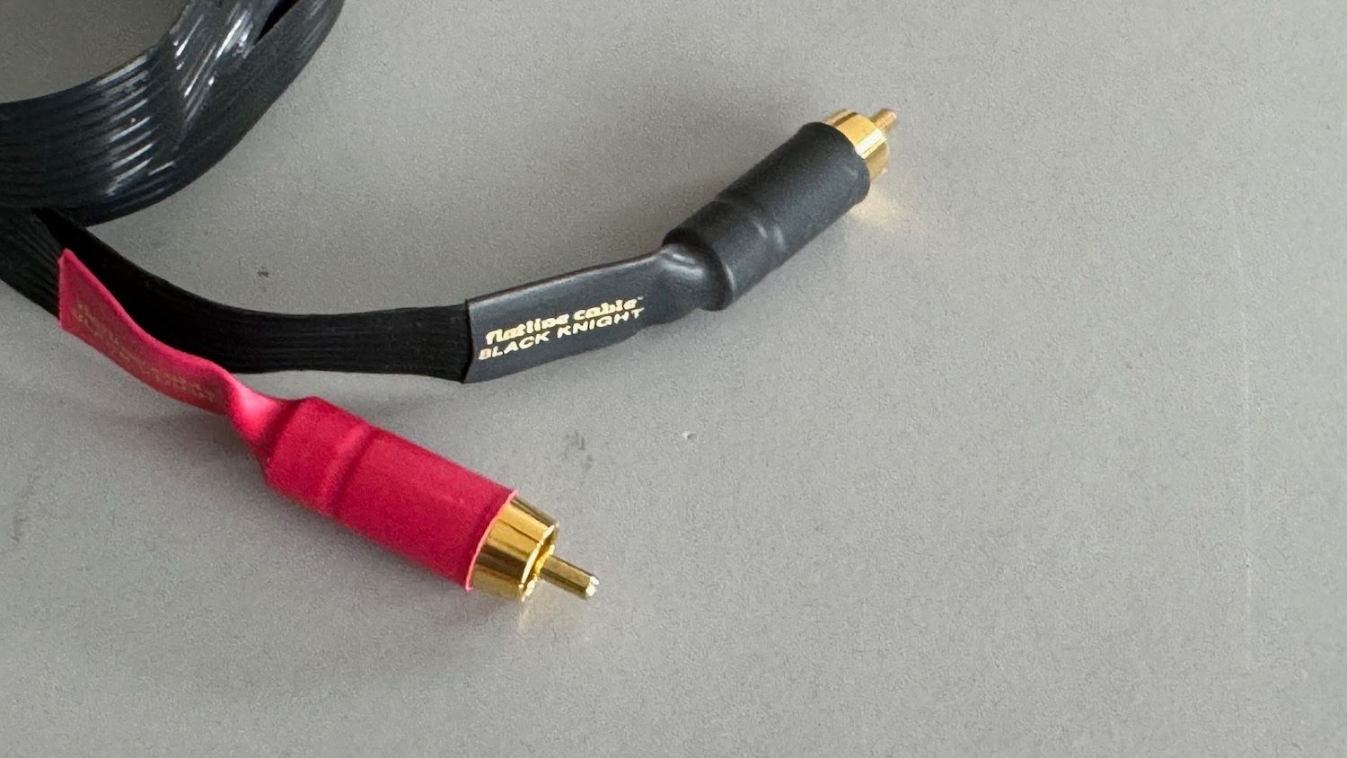 Nordost Black Knight Flatline High-End RCA Cinchkabel Paar (Usato