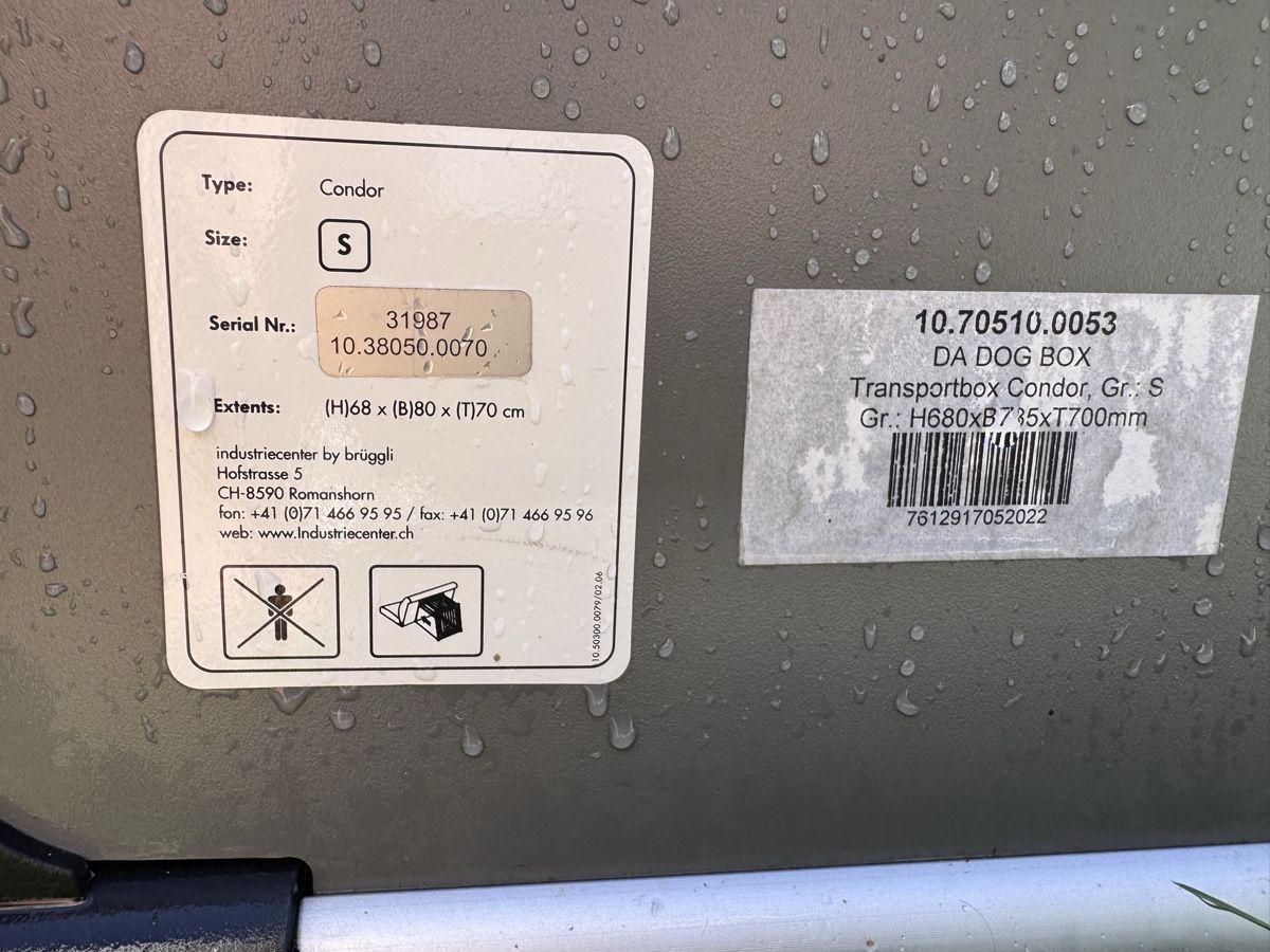 Käfige, Transport & Sicherheit: Hundebox – Gebraucht aus Embrach von kauaihawaii 1