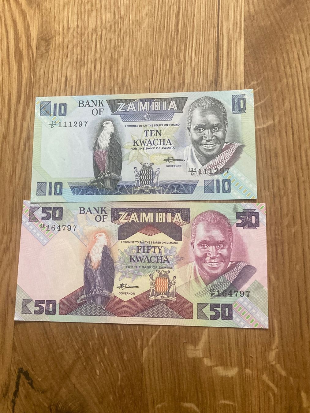 Banconote: Deux billets de Zambie UNC – Usato da Villars-sur-Glâne venduto da Graca03 2