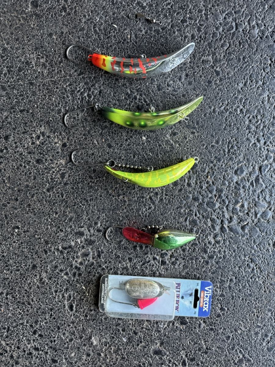 Köder: Grosse Fischköder Löffel Mepps Blue Fox – Gebraucht aus Trimmis von CRFdriver