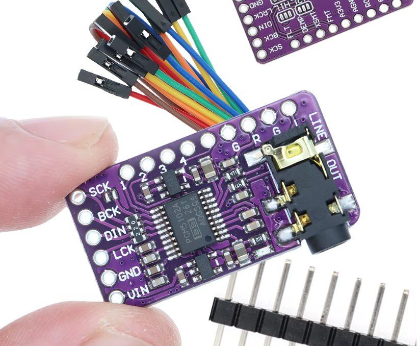 Convertitori: PCM5102A I2S DAC Decoder Audio Digital-Analog Wandler Modul – Nuovo e nell'imballaggio originale da Illnau venduto da diy-shop