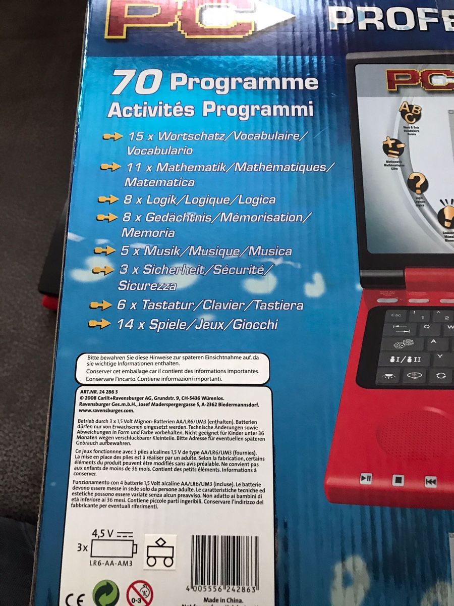 Ravensburger Giocattoli: PC Professional Lern Computer Laptop – Usato da Laufen venduto da mercedes420 4