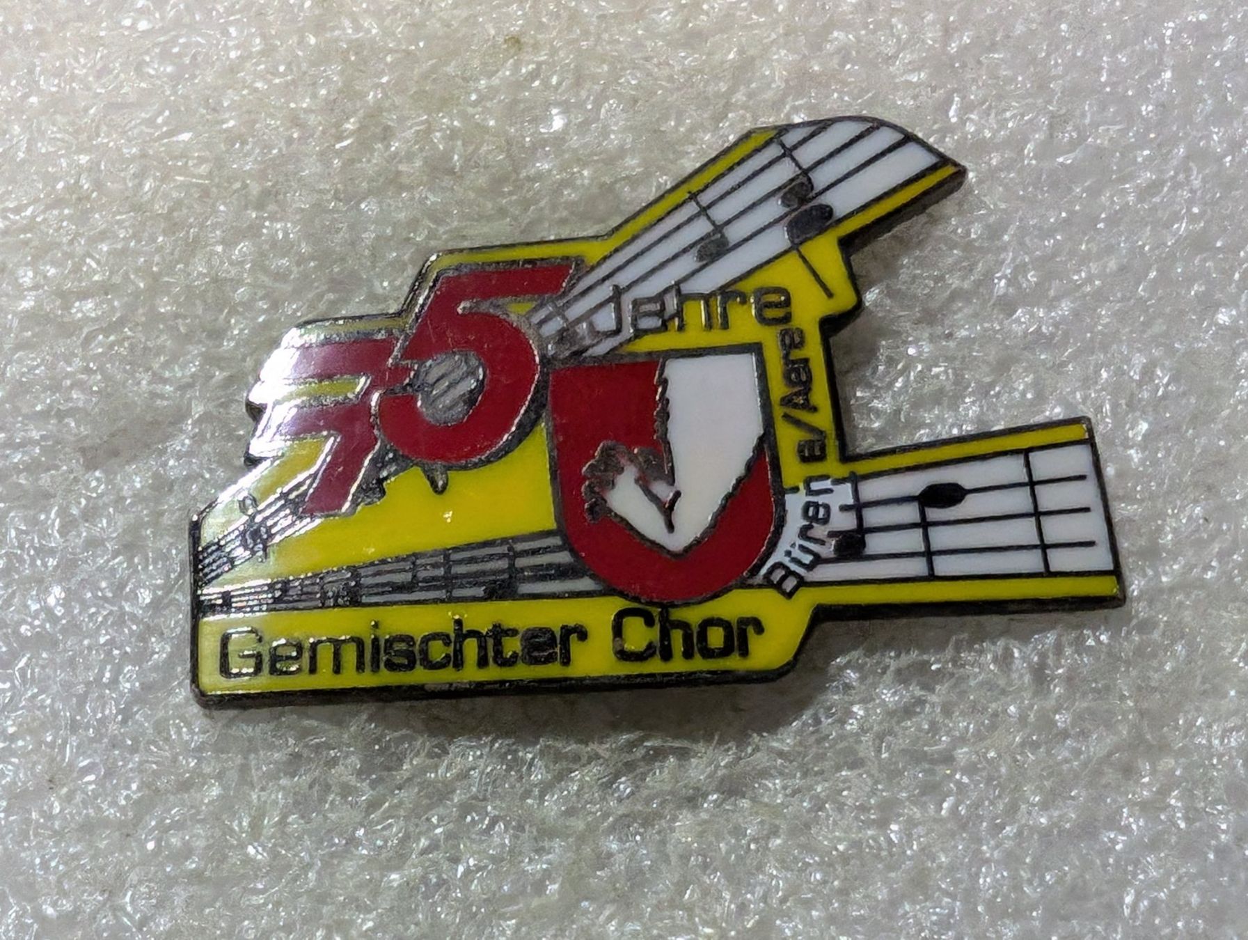 Plaketten & Abzeichen: Ansteckpin 150: Gemischter Chor Büre a.d.A. – Gebraucht aus Oppligen von Pin-Fall-Shop