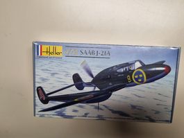 Saab J-21A - Flugzeug mit Druckpropeller - RARITÄT!