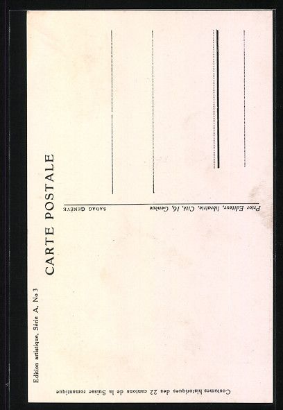Cartoline postali: Sennergruppe Fribourg, Wappen, Schweizer – Usato da Berlin venduto da bartko-reher 1