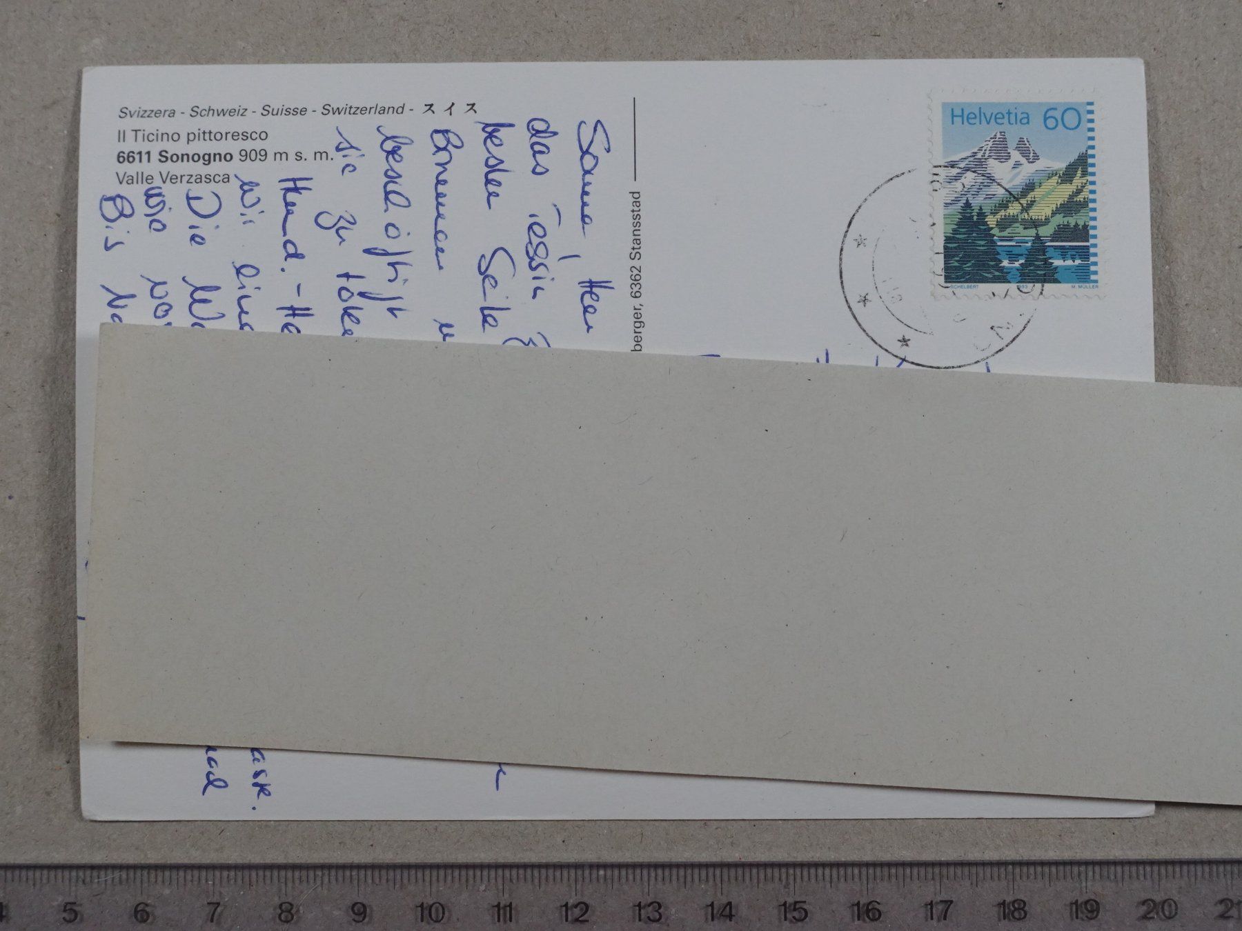 Cartoline postali: Sonogno – Usato da Lenzburg venduto da fh1 1