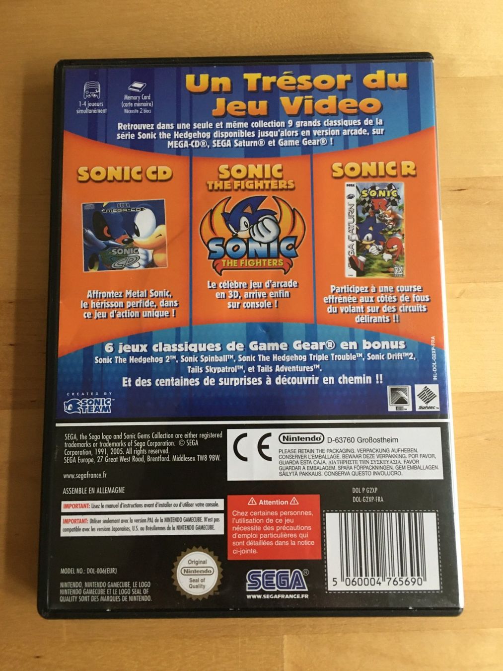 Nintendo Spiele: Sonic Gems Collection: Gamecube (FR) – Gebraucht aus La Chaux-de-Fonds von AntoineKolbl 1