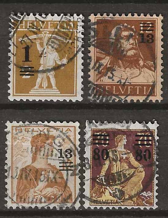 Tutti i francobolli: CH132 - Emission provisoire 1915  obl. – Usato da Trélex venduto da Phil_Albert