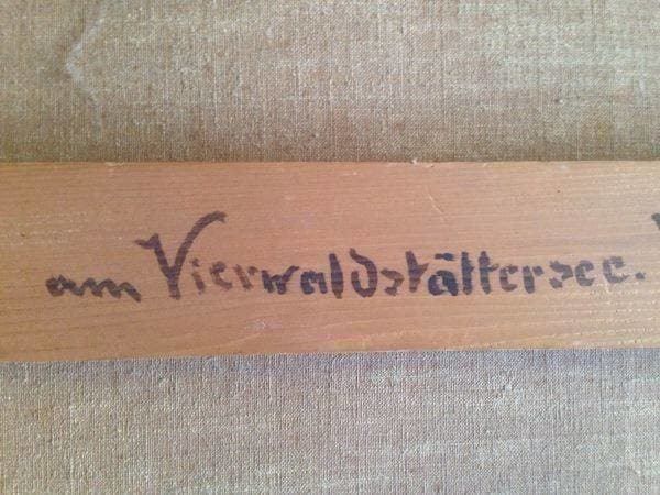 Dipinti: Vierwaldstattersee von Hubert Sattler – Usato da Schaffhausen venduto da vintageville 8