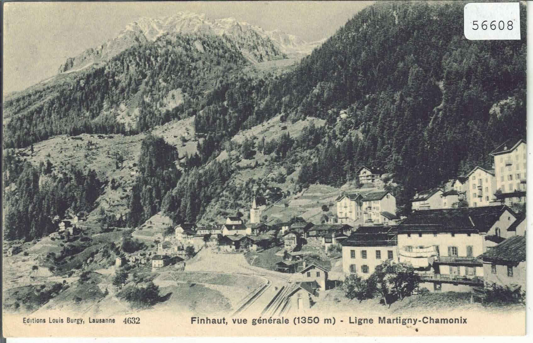 Cartoline postali: Finhaut vue generale - Ligne Martigny-Chamonix – Usato da Ettingen venduto da Kartenplanet