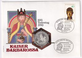 Münzenbrief Deutschland 10 Mark1990