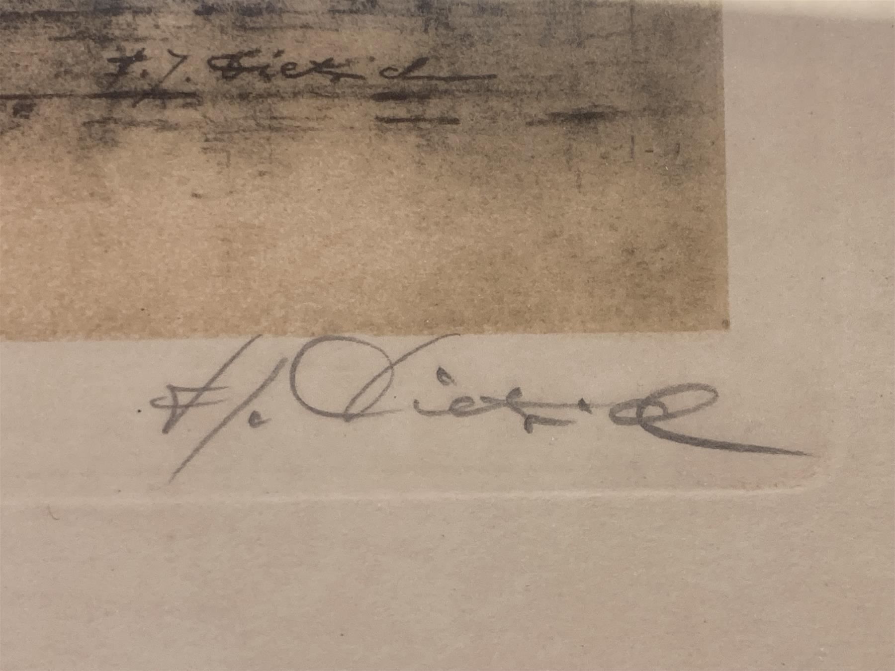 Grafica & Litografie: Alte Litho Kirche Kathedrale sign – Usato da Bern venduto da Jwpm66 2