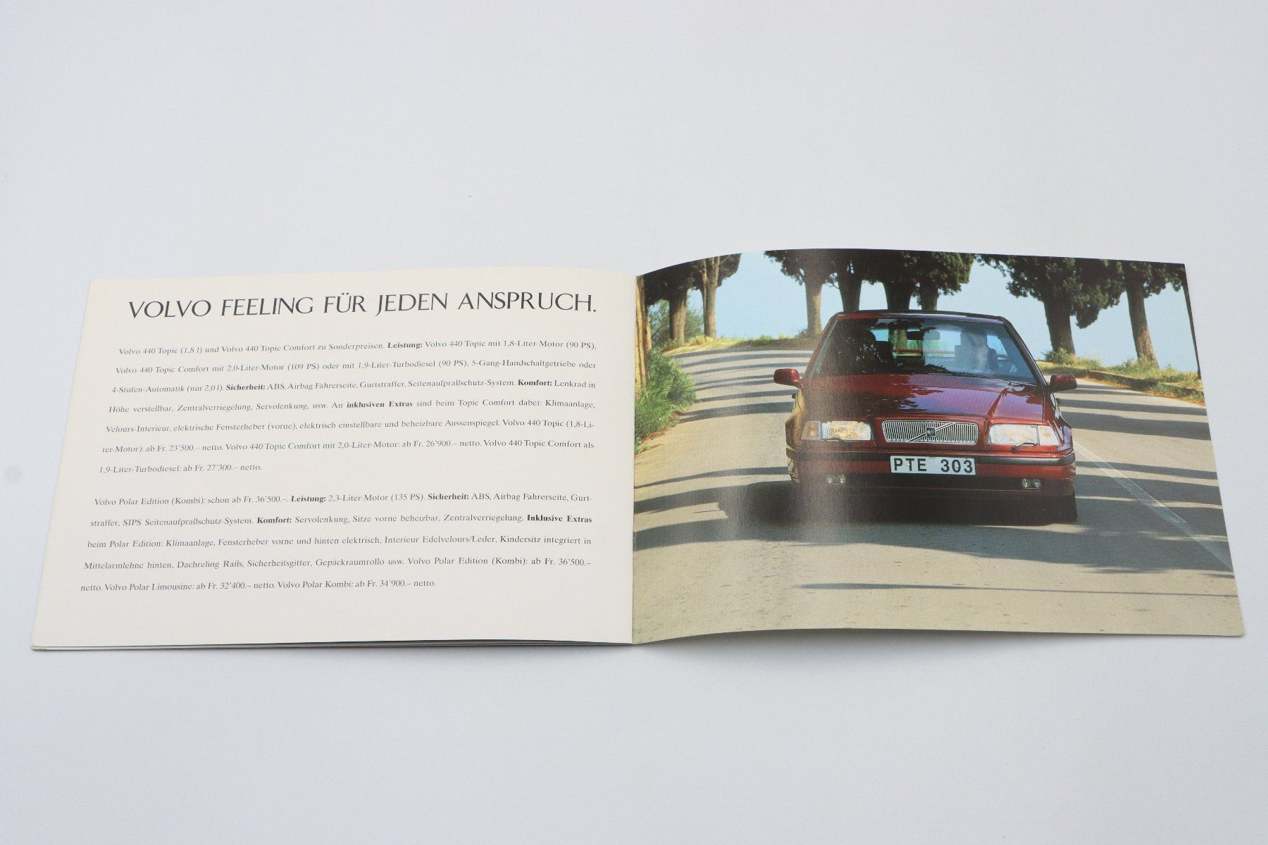 Volvo Documenti: Volvo S40 Premiere 1996 Prospekt – Usato da Bühl b.Aarberg venduto da Collectorpassions 7