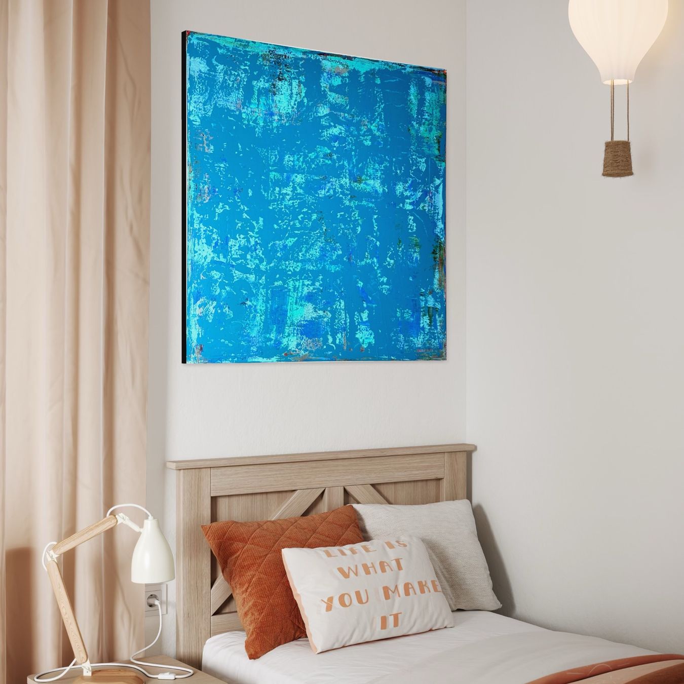Dipinti: Einzigartiges abstraktes Gemälde, moderne Kunst, 100x100cm – Nuovo e nell'imballaggio originale da Berikon venduto da home-artsch 4
