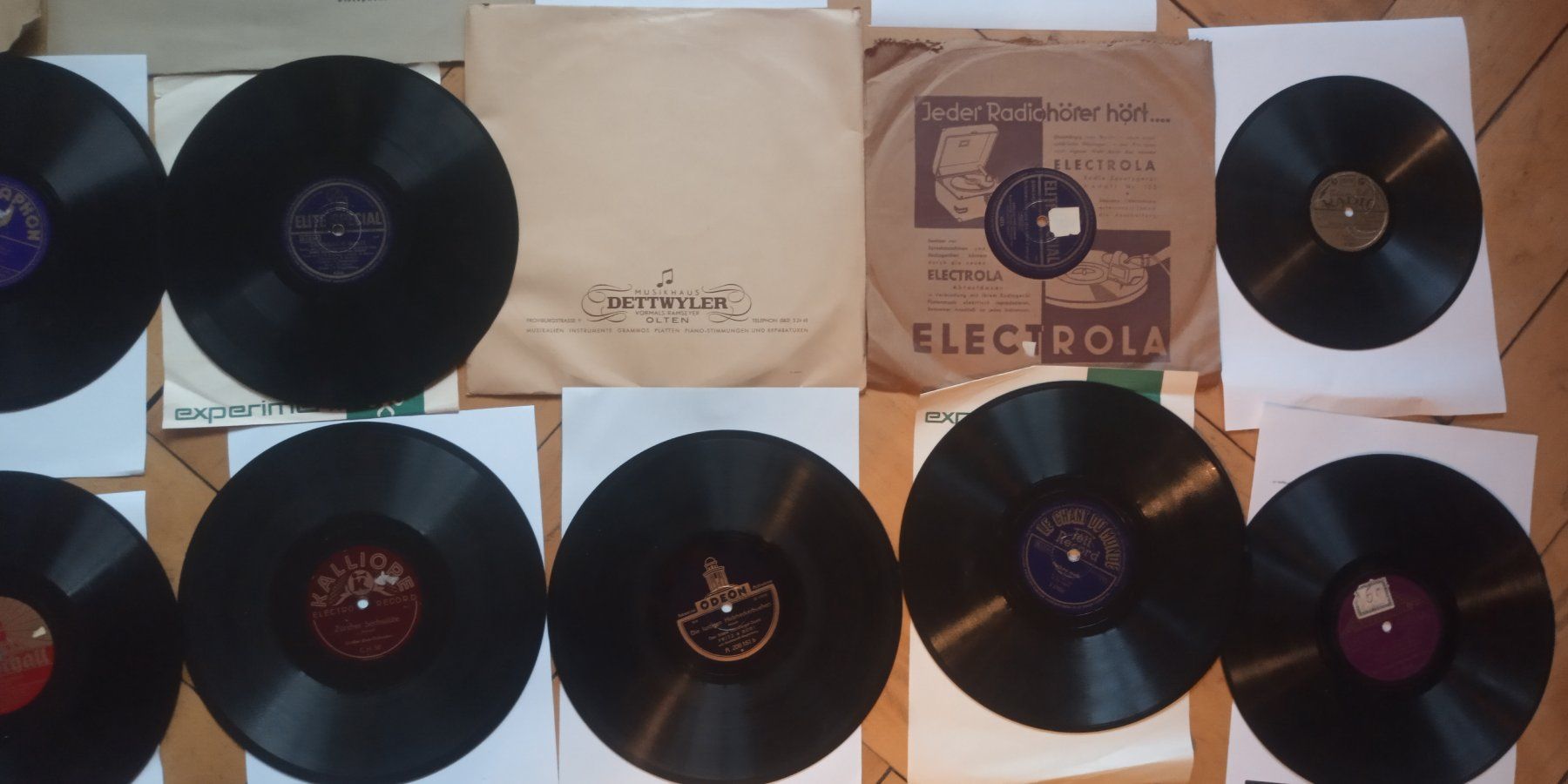 Dischi in vinile: Plattensammlung Schellack Platten antike Schellackplatten – Usato da st.gallen venduto da Strubili 2