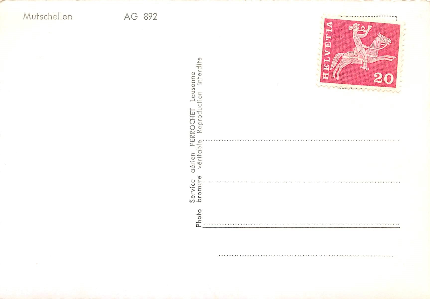 Cartoline postali: Mutschellen – Usato da Ottikon b.Kemptth. venduto da Neptun1974 1