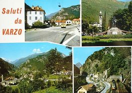 Saluti da VARZO Route du Simplon, Bahn, Auto