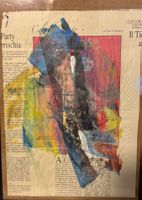 Arte moderna su carta di giornale - pezzo unico!