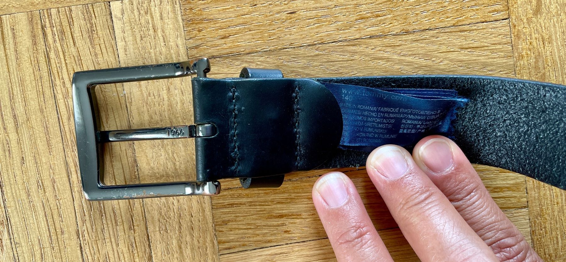 Tommy Hilfiger Cinture: Tommy Hilfiger Ledergürtel, schwarz – Usato da Gümligen venduto da soleil149 5