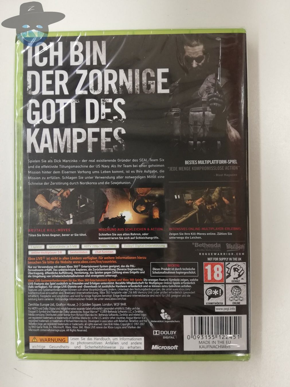 Microsoft Giochi: Rogue Warrior / Xbox 360 / NEU - sealed - OVP – Nuovo (secondo la descrizione) da St. Gallen venduto da zorro_dc 1