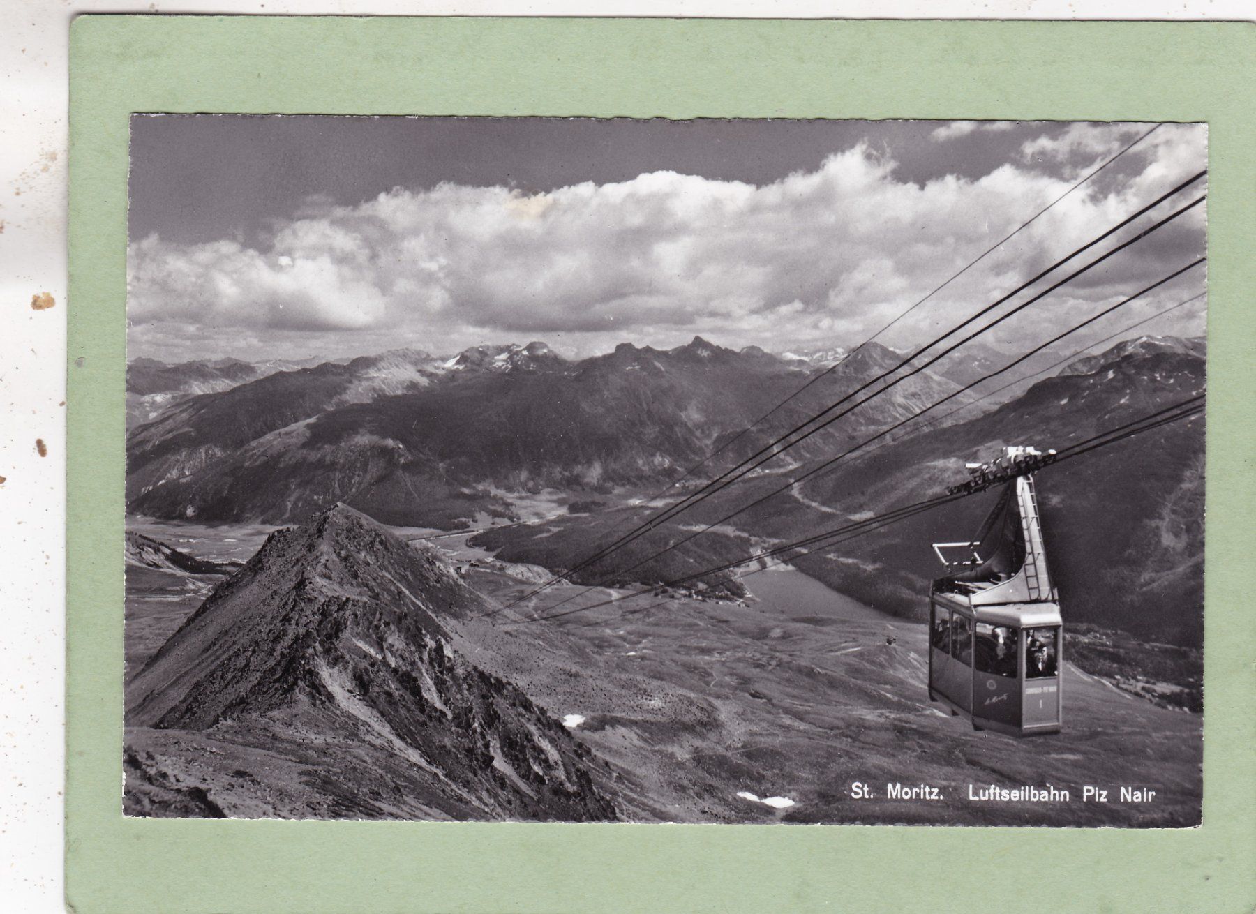 Cartoline postali: St. Moritz Luftseilbahn Piz Nair 1960 – Usato da Herisau venduto da Lisegrat2008