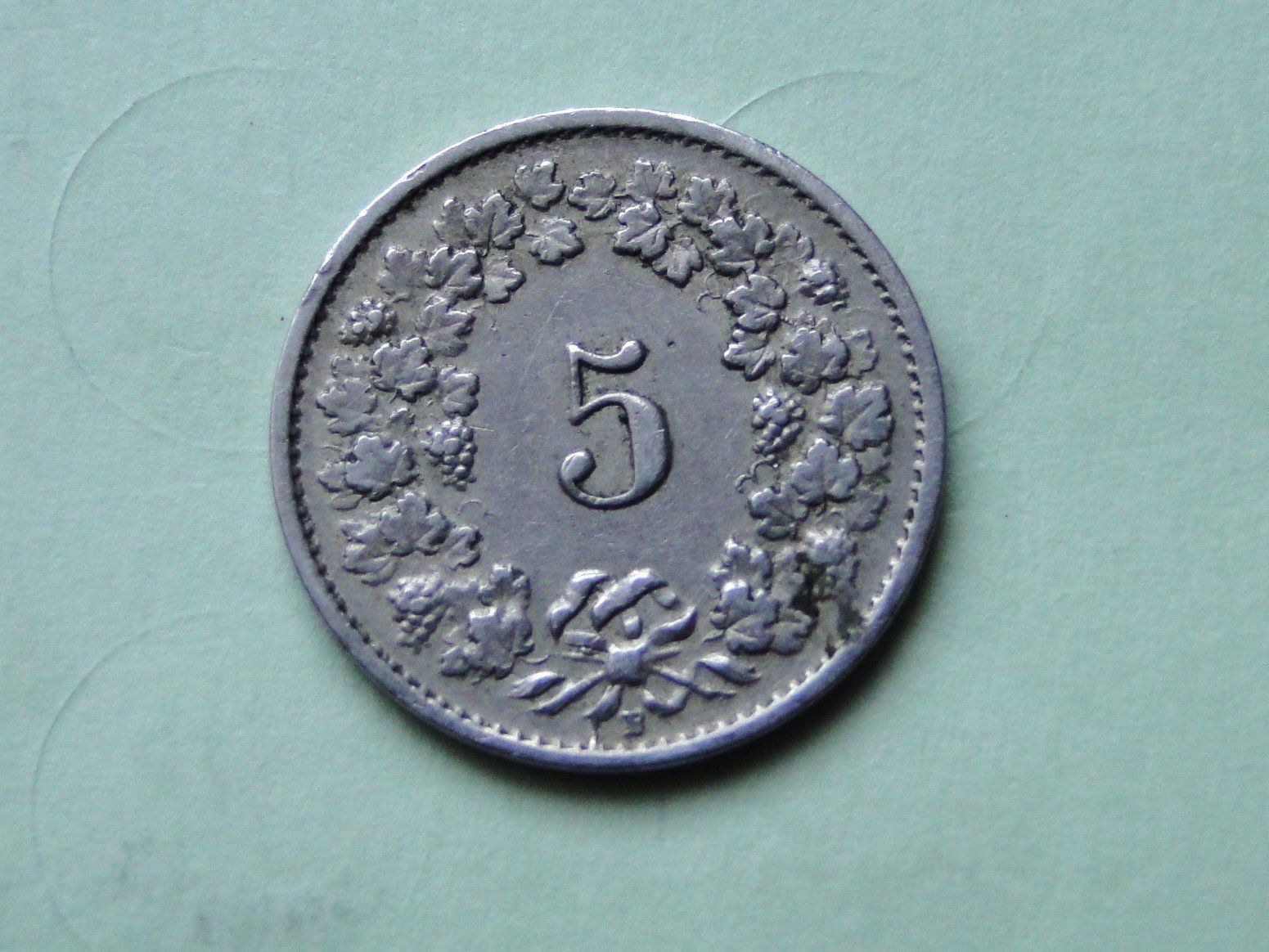 Tutti le monete: 5 Rappen 1919 – Usato da Killwangen venduto da cyrano56 1