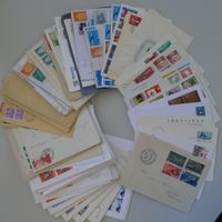 1932-2009, 130 Briefe, Karten, Paketkarten, FDC's. Rests'ung