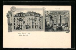 Basel /Bâle, Hotel Victoria, Vestibul