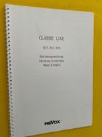 ReVox Classic Line B 25, B22, B26 Bedienungsanleitung D, F,