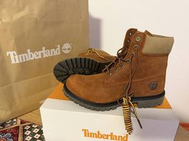 Timberland Boots / Gr.: 43 / Braun Leder / Neu & ungetragen 