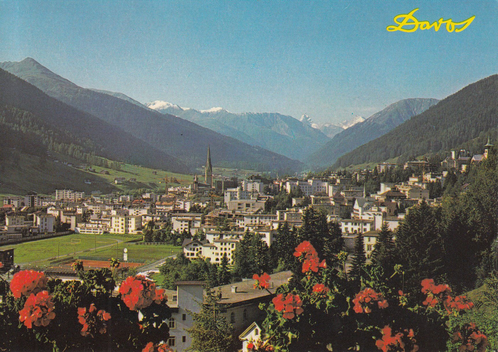 Cartoline postali: Davos 1986 – Usato da Bürglen TG venduto da StampGraf